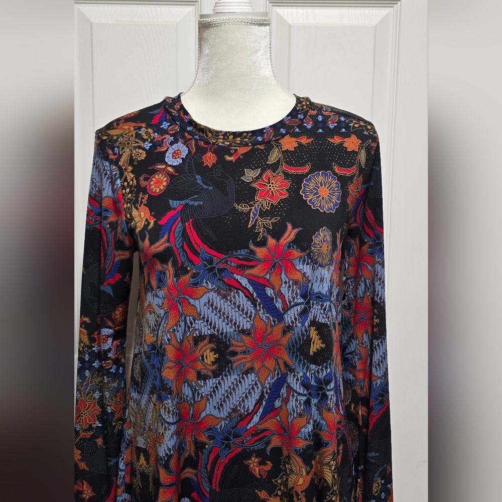 Bcbgeneration Colorful Batik Pattern Peacock & Fl… - image 2